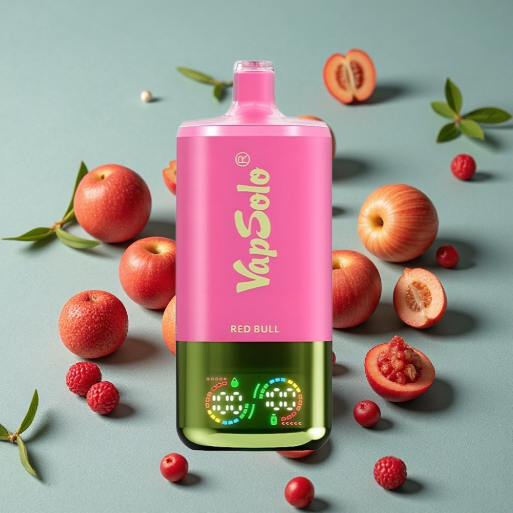 VapSolo Triple 30000 Puffs 40ml 3 Tanques Tipo-C Sabor Toro Rojo vape al por mayor España