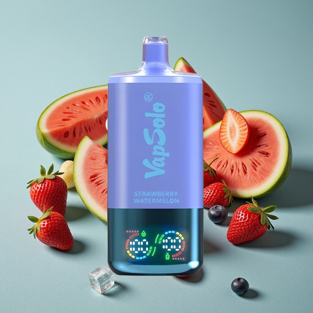 VapSolo Triple 30000 Puffs 40ml Fresa Sandía & Arándano Hielo Tipo-C