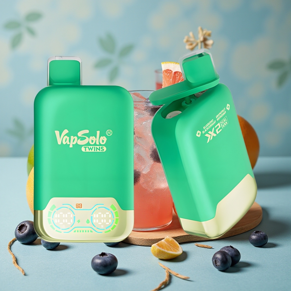 Vapsolo Twins 20000 Puffs 40ml 20mg/50mg Arándano Zarzamora & Pomelo Refrescante