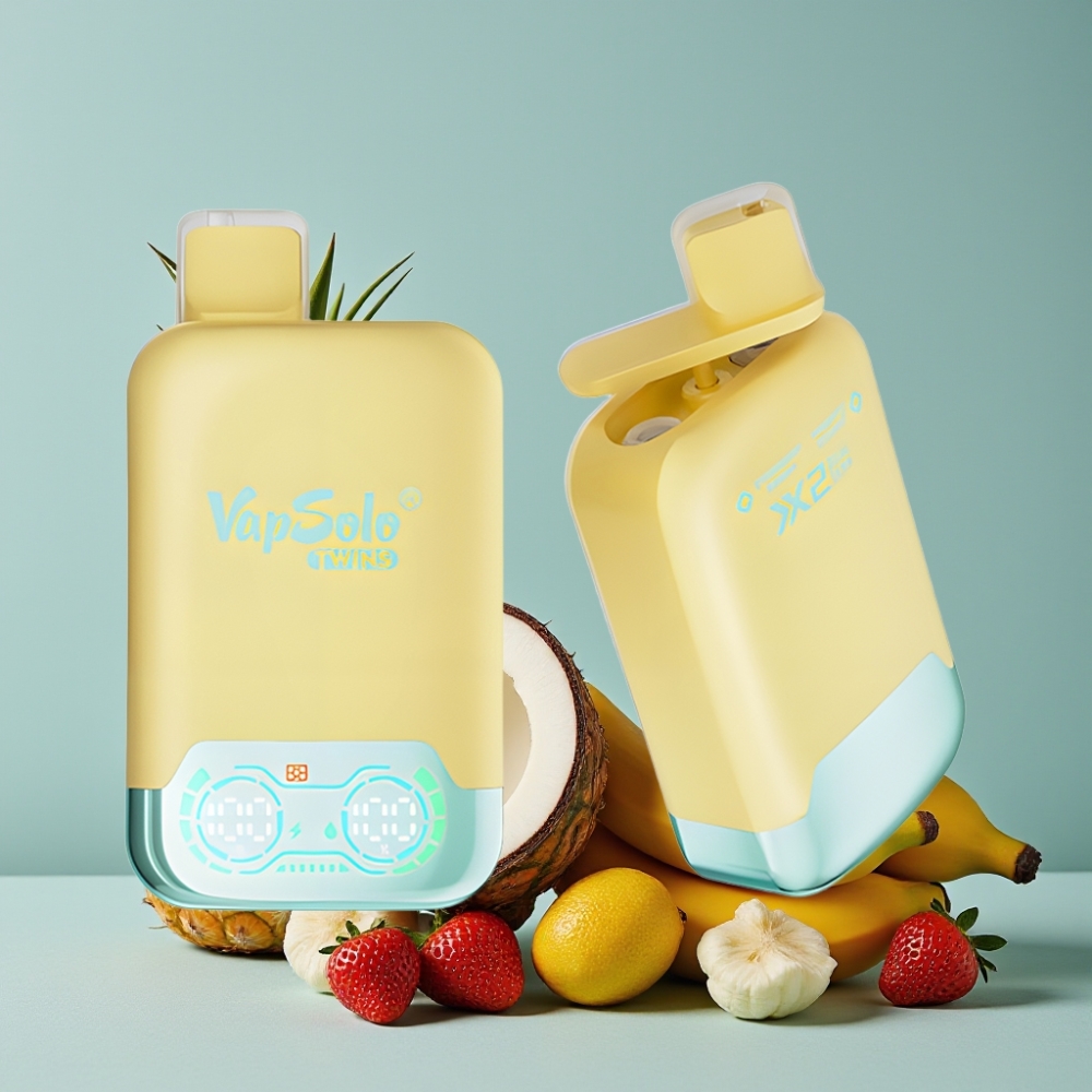 Vapsolo Twins 20000 Puffs 40ml 2 Tanques Piña Coco & Fresa Banana Tipo-C