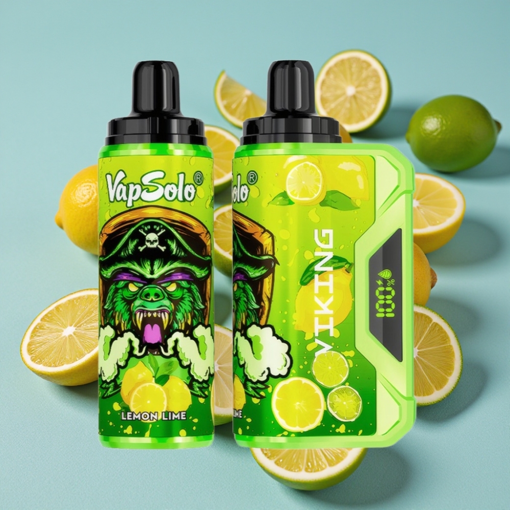 VapSolo VIKING 12000 Puffs E-Líquido 22ml Lima Limón Tipo-C vape al por mayor España