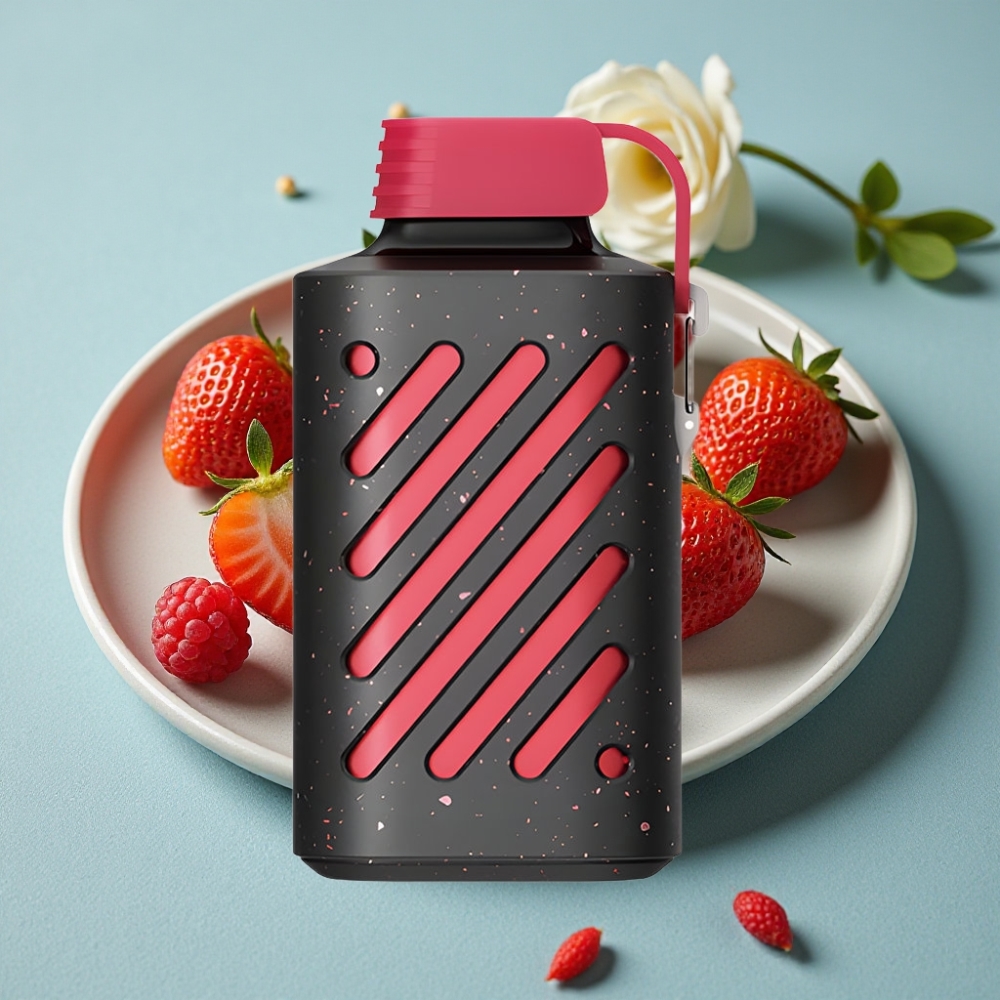 VOZOL GEAR 10000 Fresa Frambuesa Protección Boquilla Capacidad Ampliada 20ml