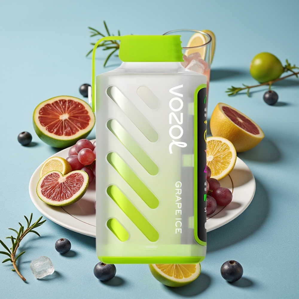 VOZOL Gear Power 20000 Puffs Dual Mesh Coil Full Screen Display Uva Hielo