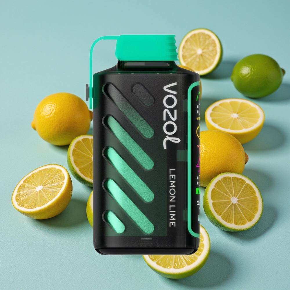 VOZOL Gear Power 20000 Puffs Dual Mesh Coil Limón Lima Full Screen Display