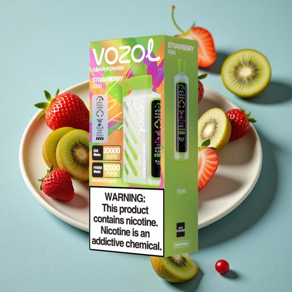 VOZOL Gear Power 20000 Puffs S.i.L.C. Tech Dual Mesh Coil Fresa Kiwi