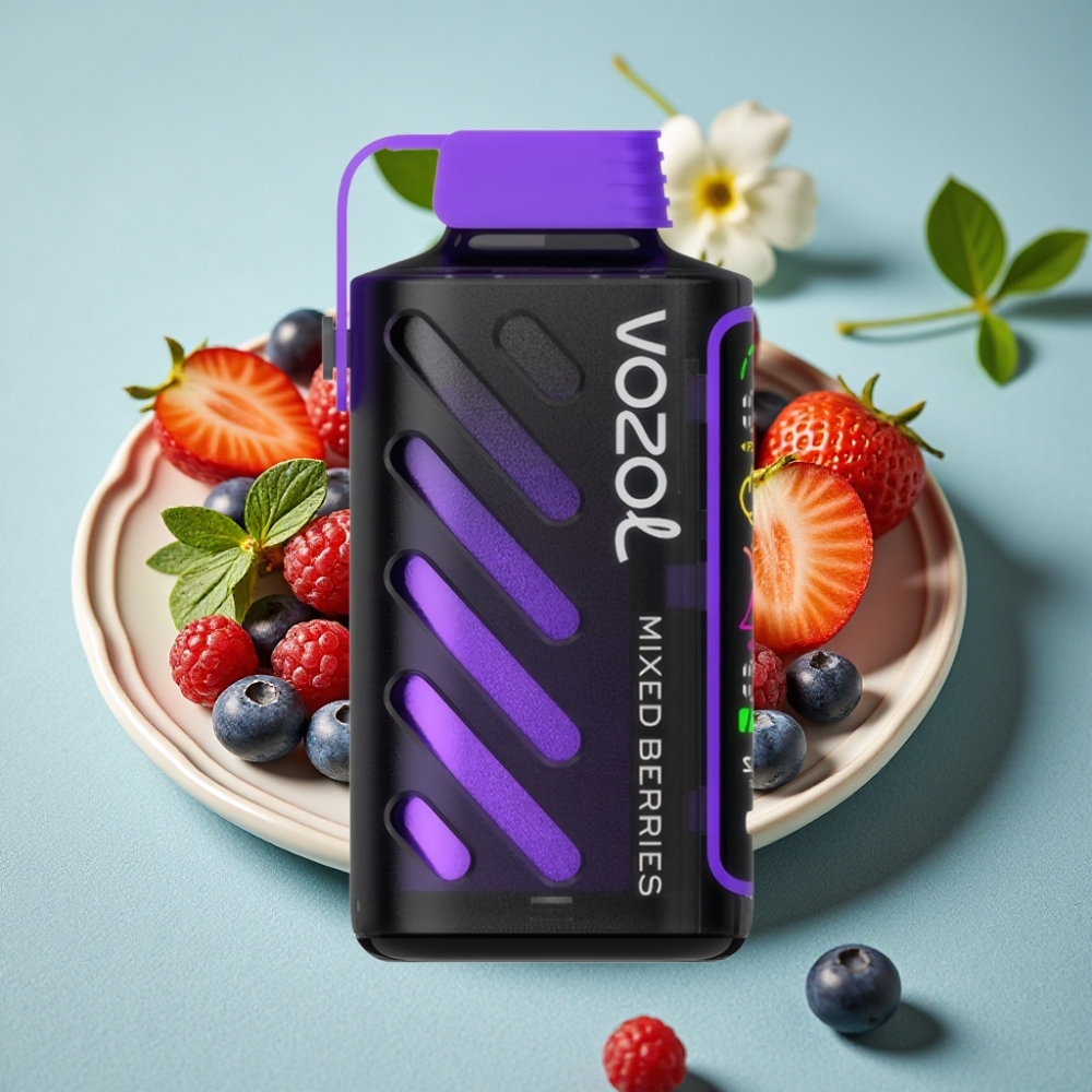 VOZOL Gear Power 20000 Puffs S.i.L.C. Tech Dual Mesh Coil Full Screen Display Frutos Mixtos