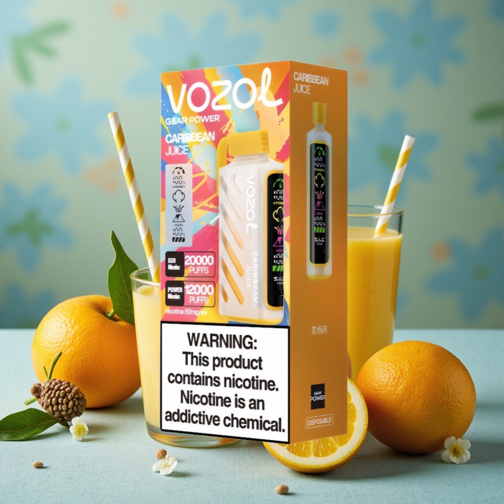 VOZOL Gear Power 20000 Puffs S.i.L.C. Tech Dual Mesh Coil Jugo Caribeño