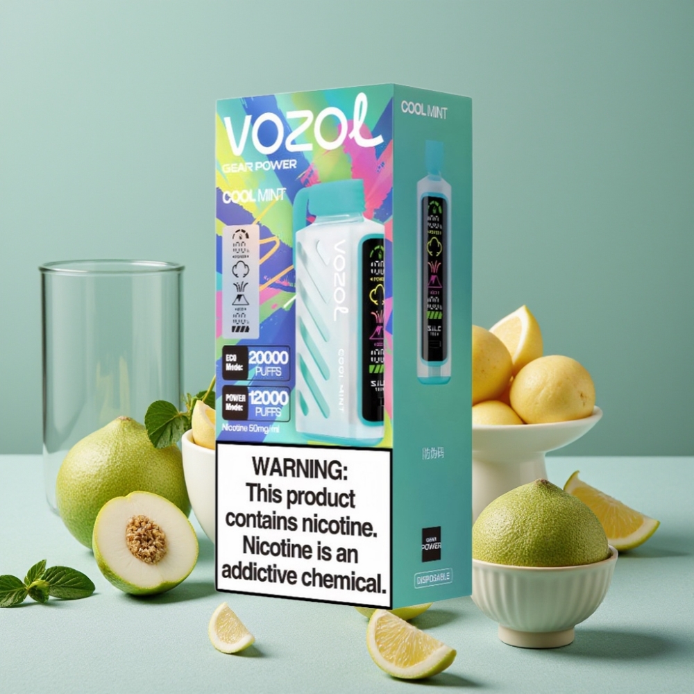 VOZOL Gear Power 20000 Puffs S.i.L.C. Tech Dual Mesh Coil Menta Refrescante
