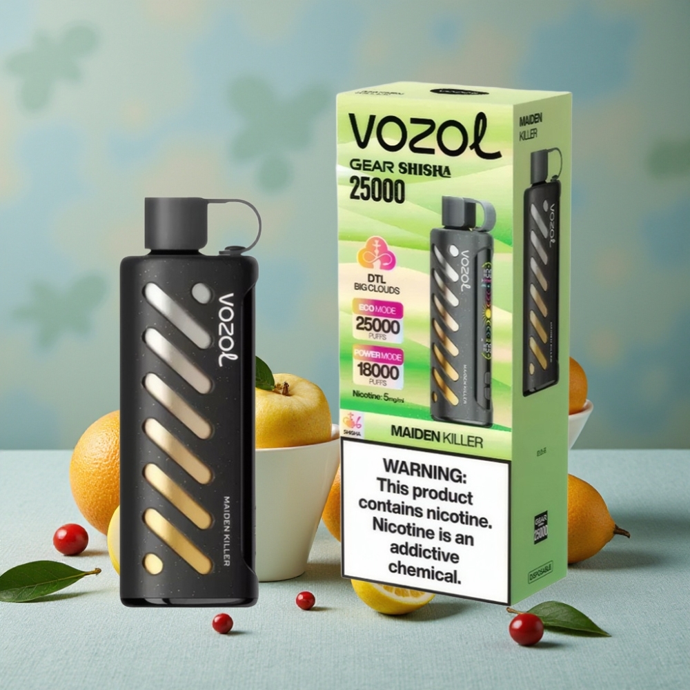 VOZOL Gear Shisha 25000 Puffs Asesino de Doncellas, S.i.L.C Tech, Dual Mesh, 5mg/ml