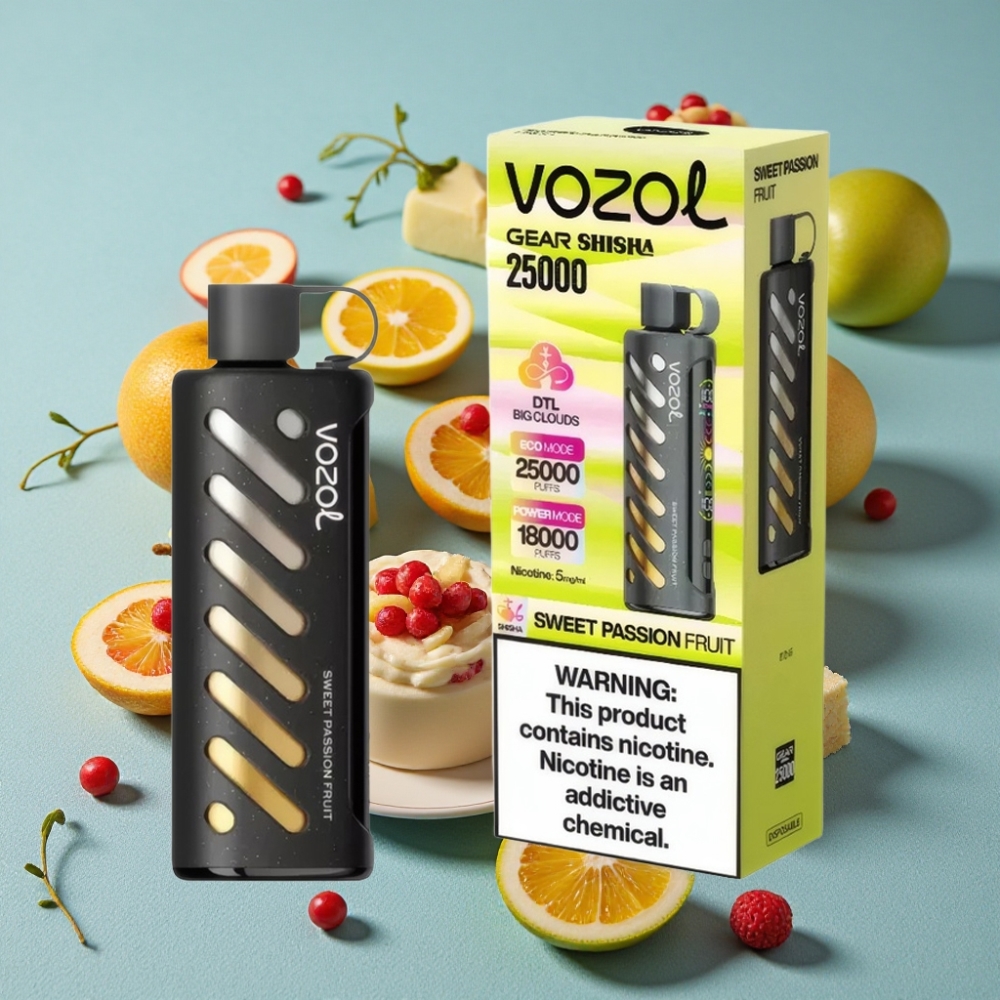 VOZOL Gear Shisha 25000 Puffs S.i.L.C Tech Dual Mesh Dulce Maracuyá