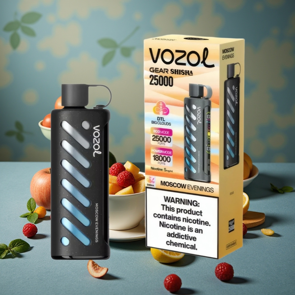 VOZOL Gear Shisha 25000 Puffs S.i.L.C Tech Dual Mesh Noches de Moscú 5mg/ml