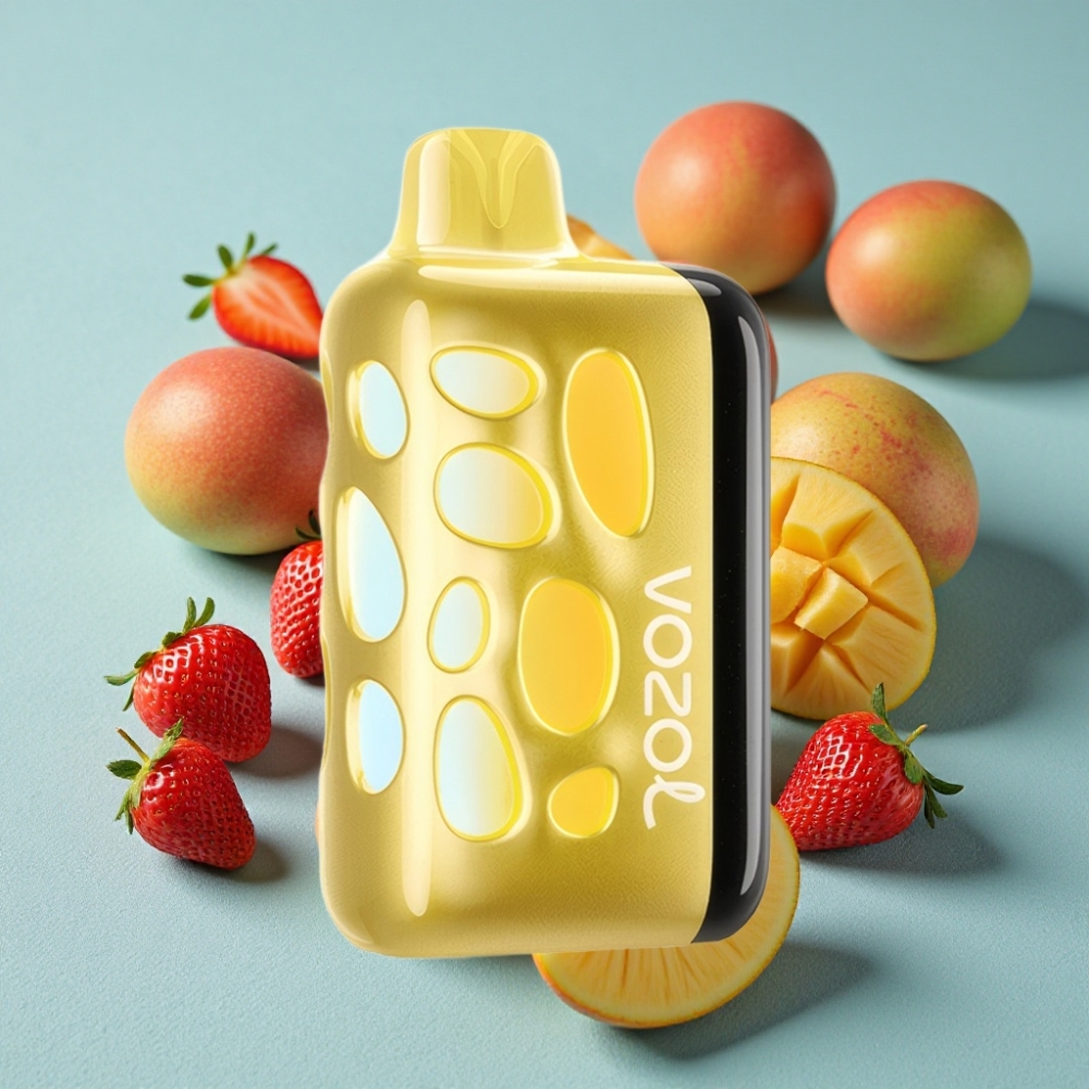 VOZOL RAVE 40000 Disposable Vape Fresa Mango 270° Glow Diseño Beat-Synced Party 1000mAh