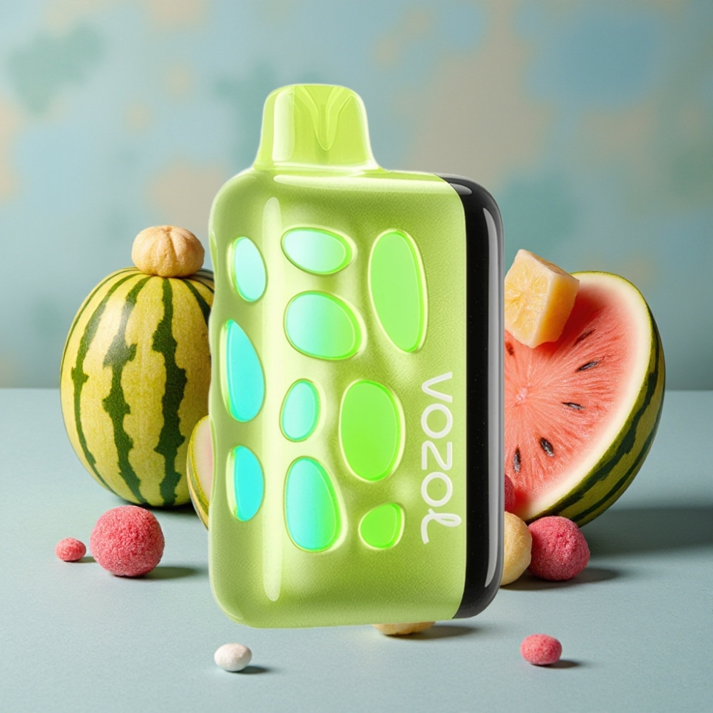 VOZOL RAVE 40000 Disposable Vape Sandía Chicle 270° Glow Beat-Synced Party 1000mAh