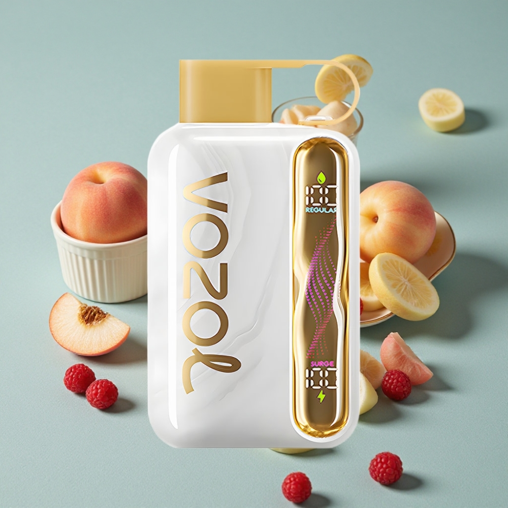 VOZOL STAR 40000 Puffs Vape 1000mAh Tipo-C Melocotón Blanco Frambuesa