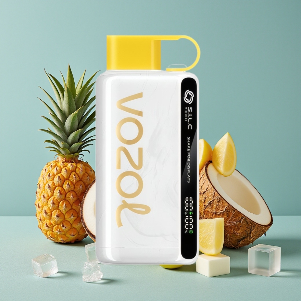 VOZOL STAR 9000/12000 Desechable Hielo Piña Coco S.i.L.C TECH 650mAh Carga Rápida 30%