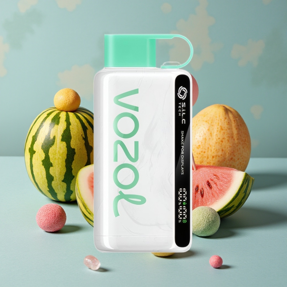 VOZOL STAR 9000/12000 Desechable Vape Chicle de Sandía con Pantalla al Agitar, Carga 30% Más Rápida y 650mAh