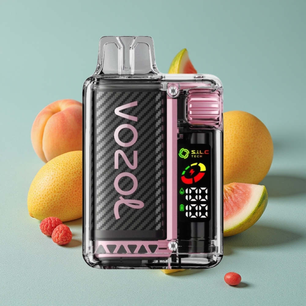 VOZOL Vista 20000 Puffs Recargable 650mAh 2% Nicotina OLED Sabor Melocotón Mango Sandía