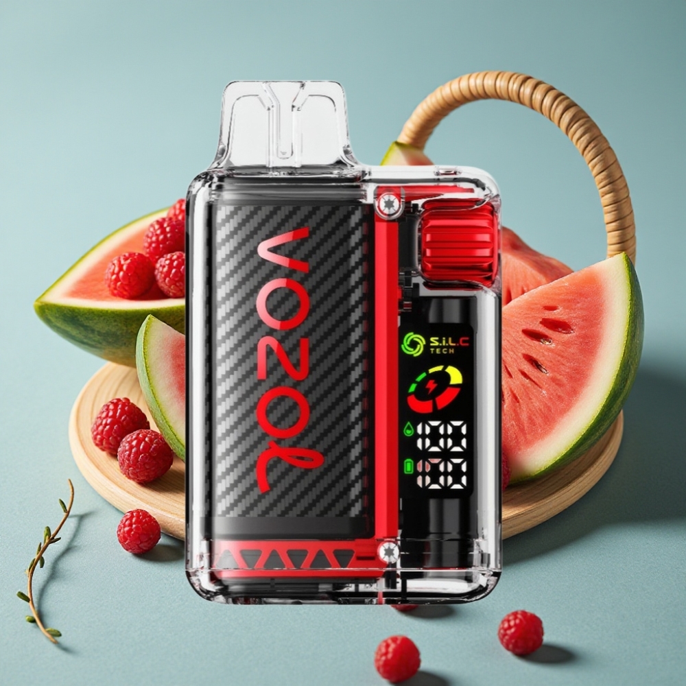 VOZOL Vista 20000 Puffs Recargable 650mAh OLED Frambuesa Sandía 2% S.i.L.C Tech Dual Mesh