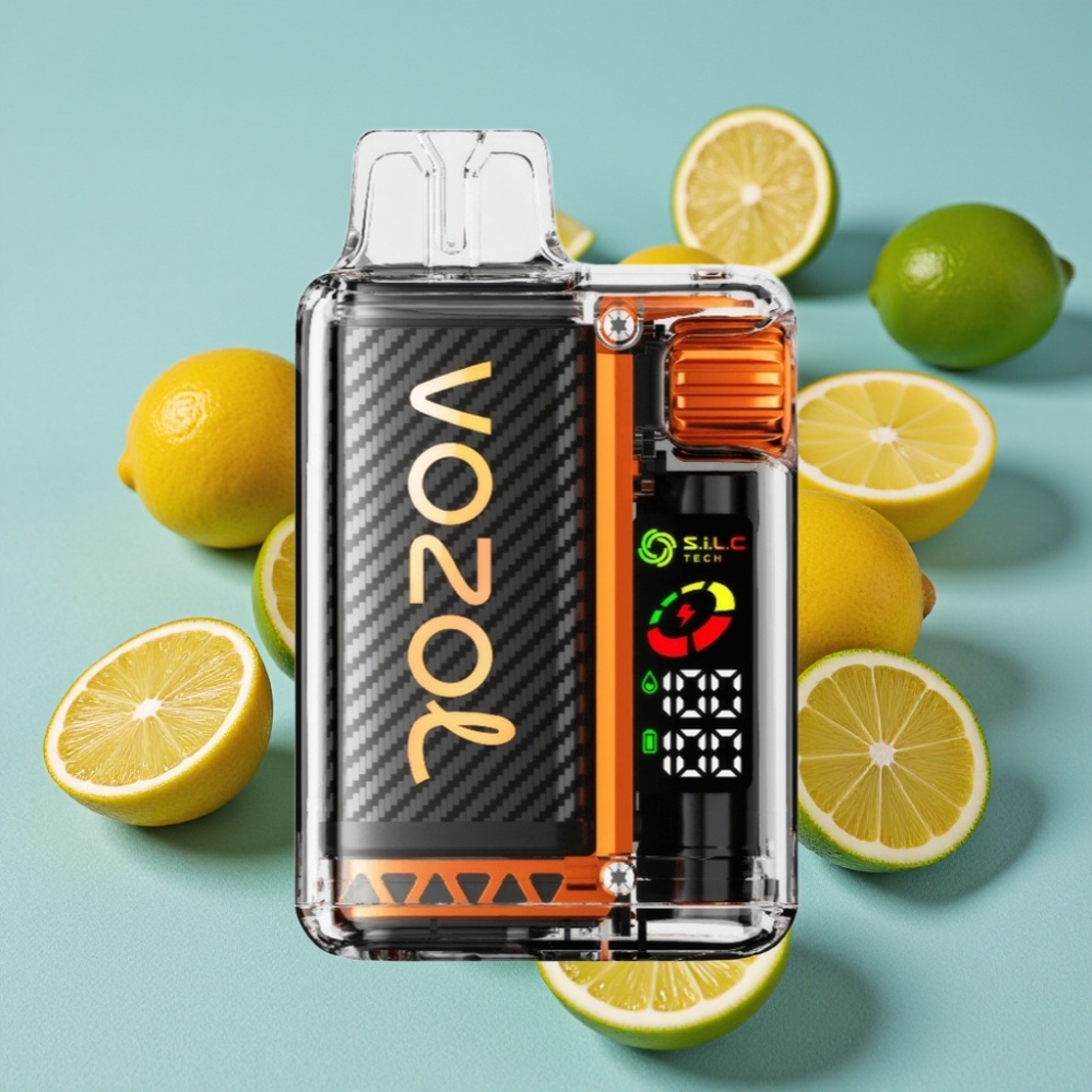 VOZOL Vista 20000 Puffs Recargable Limón Lima Pantalla OLED Bobina Dual Mesh 650mAh