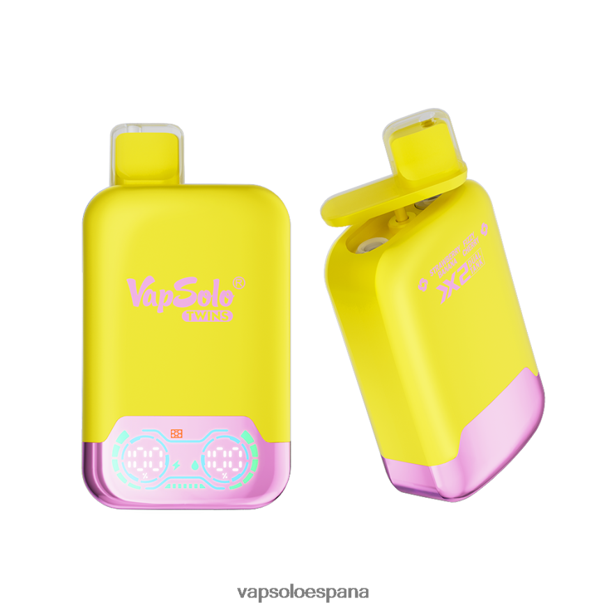 Vapsolo Nicotina - VapSolo TWINS vaporizador desechable plátano fresa y cereza gaseosa 48220632