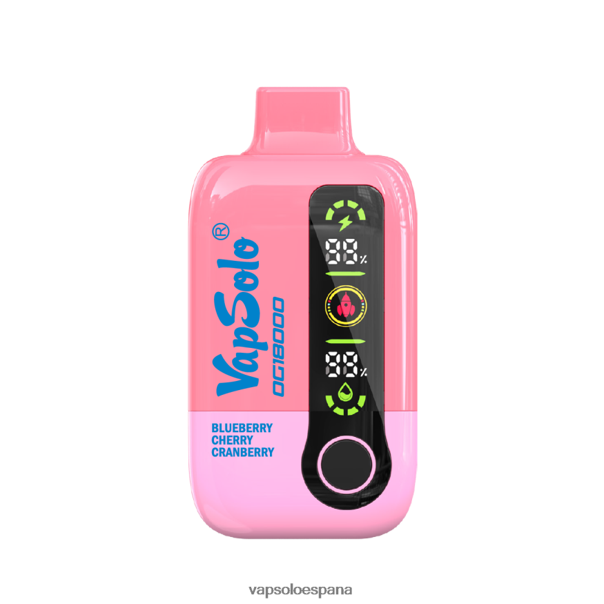 Vaper Desechable Vapsolo - VapSolo DG18000 vaporizador desechable arándano cereza arándano 48220649